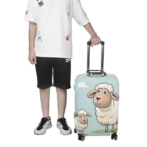 Housse de bagage élastique blanche lavable pour valise de taille XL