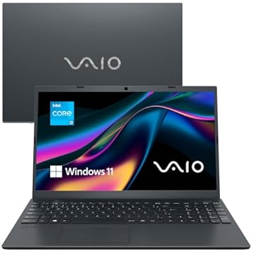 Notebook VAIO FE15 Intel Core i3 11ª gen Windows 11 Home 8GB RAM 256GB SSD, Tela 15.6 Polegadas Full HD Antirreflexo, Cinza Grafite - VJFE55F11X-B0111H