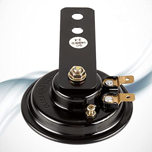 E-MARK E-getest volgens claxon 12V signaalhoorn voor motorvoertuig auto vrachtwagen bromfiets roller scooter ATV zwart gecoat metaal - Image 8