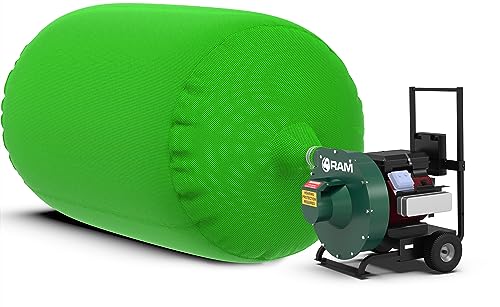 (10) Insulation Vacuum Bag RAM Heavy Duty ECO+ Bags 7 FT X 4 FT Holds 88 CF / 400 LBS Low DUST 2.4 Fabric Strength - 10 Pack. Largest and Toughest Green Bag on The Market.
