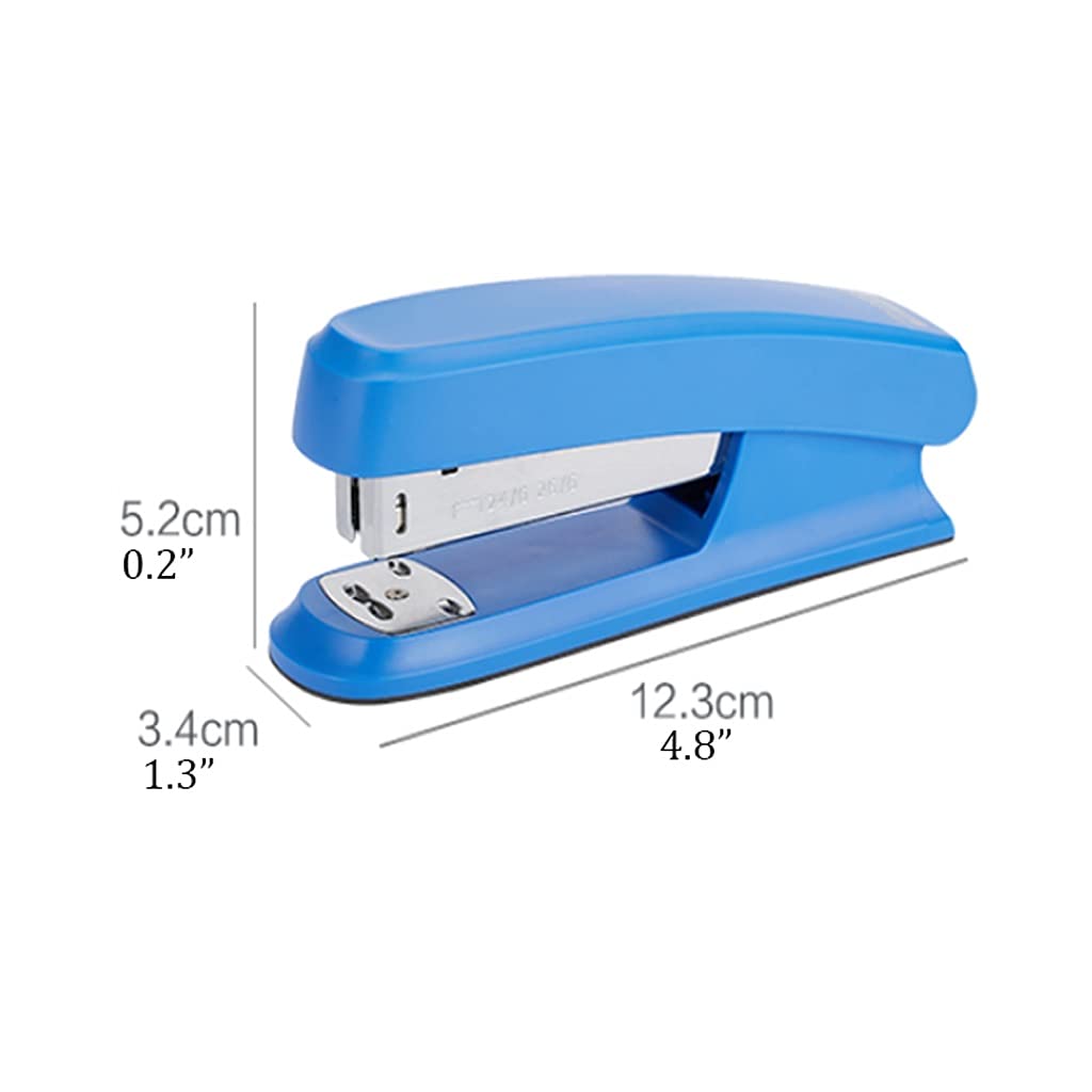Cucitrici da scrivania Confezione da 3 cucitrici da ufficio con 1000 punti metallici, cucitrice da scrivania con capacità di 20 fogli Cucitrici standard portatili for cucitrice da ufficio a casa