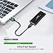 Rongdeson (Upgraded Version) Aluminum M.2 NVME SSD Enclosure Type-C USB 3.1 Gen 2 Speeds 10Gbps PCI-E M-Key Applicable to Size 2230/ 2242/ 2260/ 2280 for Samsung 960/ 970 EVO/ PROWD NVME SSD Black