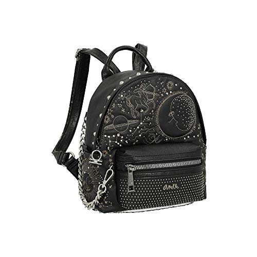Anekke: Mochila Pequeña Negro Universe