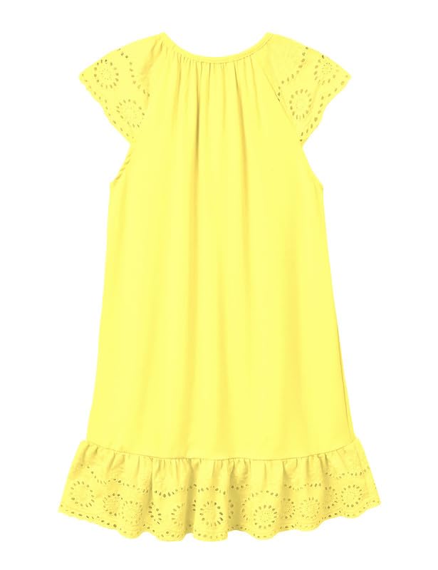 Jxstar Girls Nightgown Flutter Sleeve Pajamas Princess Nightie Dresses Sleepwear2