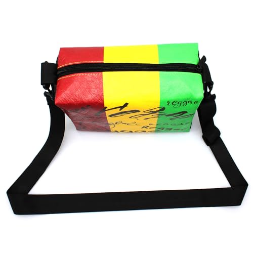 Man's And Woman's Shoulder Handbags Crossbody Bag Chest Bag Pocket Waterproof Non-Woven Jamaica Reggae4