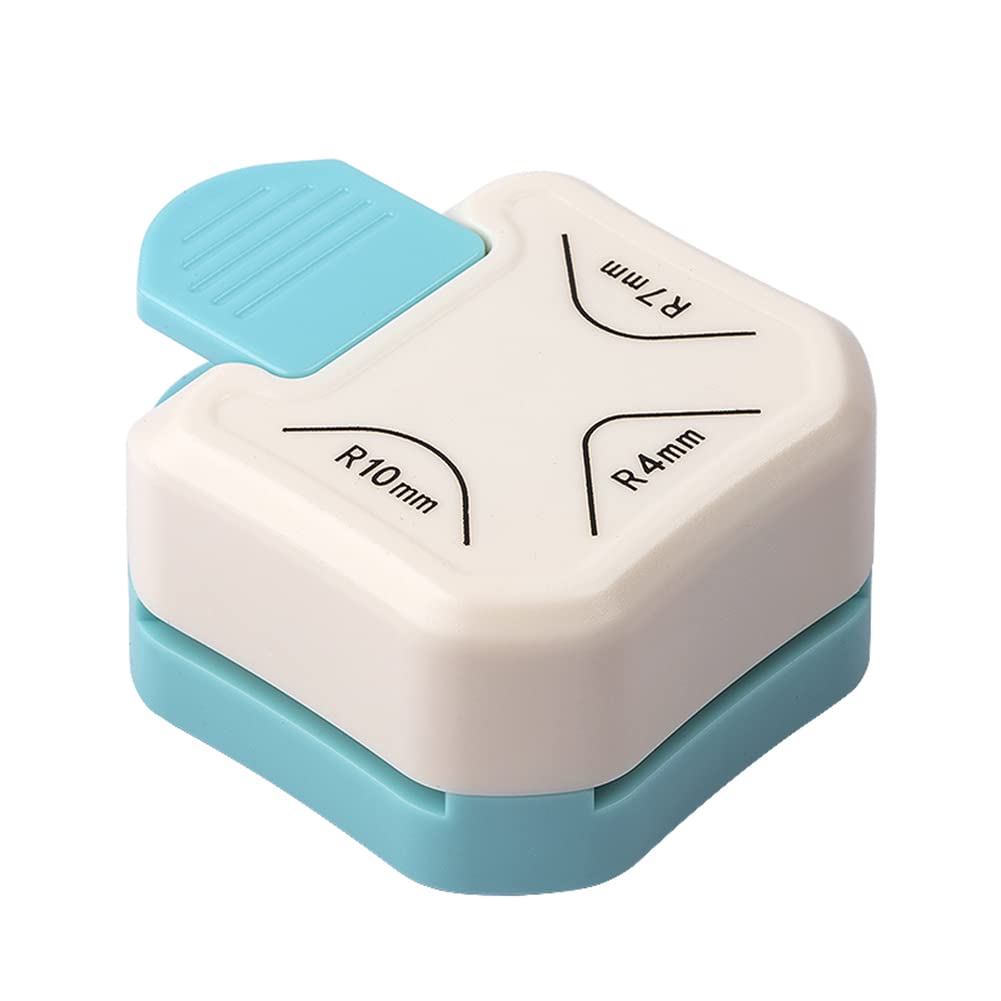 Corner Punch 3 in 1（R4mm+R7mm+R10mm） Corner Rounder Punch Corner Cutter Paper Punch for Paper Crafts, Bookmarks, Laminate, Homemade Cards, Scrapbook Pages Laminate and DIY Projects