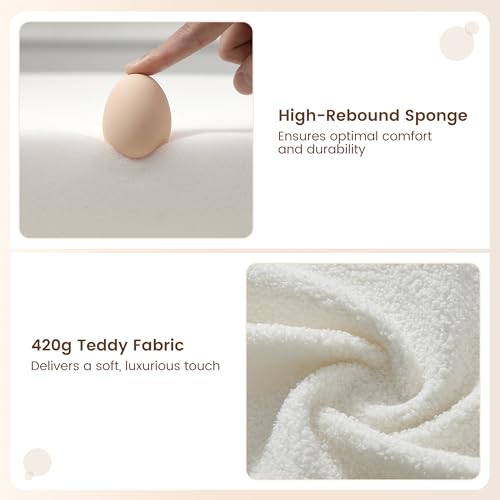 Sillón Acogedor Plegable Beige con Estructura Metálica miniatura 6