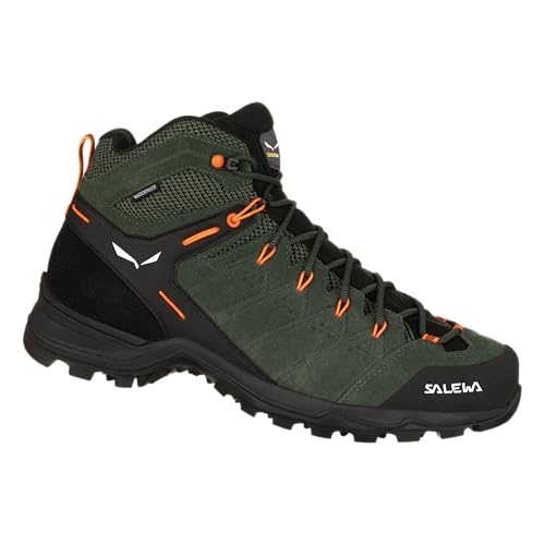 Salewa Alp Mate Mid Botas Hombre, Negro, 9.5