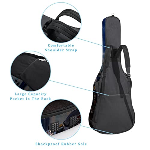 Housse imperméable pour guitare acoustique avec double bandoulière et poche Motif vacances d’été, Multicolore 04, 42… - Les Beatles, Paul McCartney, John Lennon, RIngo Starr, George Harrison Housse imperméable pour guitare acoustique avec double bandoulière et poche Motif vacances d'été, Multicolore 04, 42… – Image 4