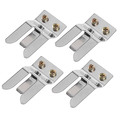 ERINGOGO 4pcs Metal Clip Microphone Holders Compatible with Easy Installation with Screws Compact Design and