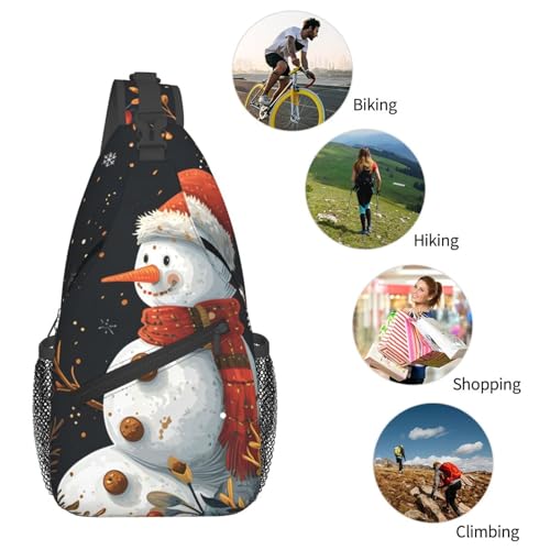Mochila cruzada unisex ligera con diseño navideño miniatura 6