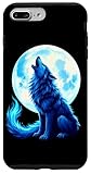 Photo Gallery lupo ululante sotto la luna piena custodia per iphone 7 plus/8 plus Photo Gallery lupo ululante sotto la luna piena custodia per iphone 7 plus/8 plus