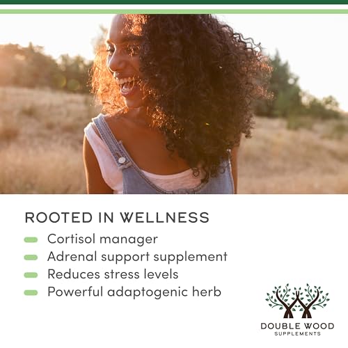 Ashwagandha Organic Drops for Stress Relief (1,200mg, 60 Servings) Ashwagandha Tincture for Adrenal Support and Cortisol Manager (Vegan Safe, Gluten Free, Non-GMO) by Double Wood