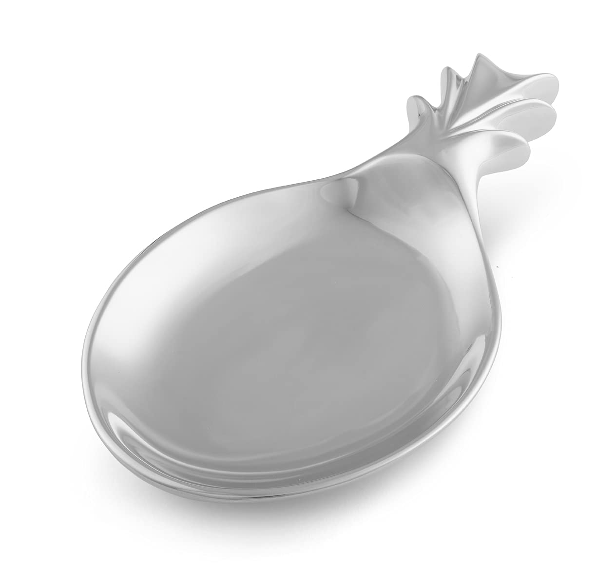 Nambe - Home Decor Collection - Pineapple Catch-All Tray - Measures at 10" x 5" x 1.25" - Made with Nambe Alloy - Designed by Karim Rashid