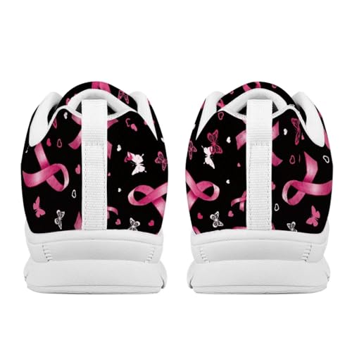 Forchrinse Walking Sneakers for Women Men Breathable Lace Up Running Shoes Casual Mesh Non Slip Tennis Shoes4