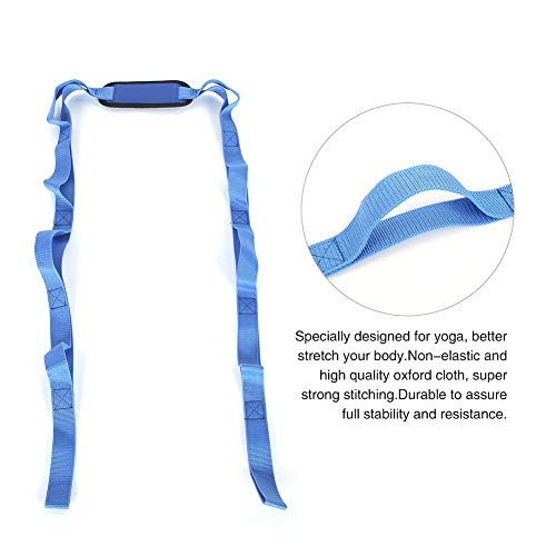Cinto de ioga, cinto de alongamento, cinto de alongamento de perna, exercício, pano de oxford, malha
