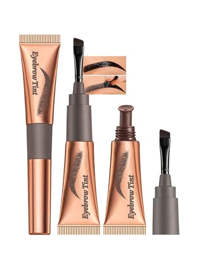 Augenbrauen Gel Tint Peel Off- 2Pcs Black-Gray...