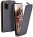 Produktbild moex Flip Case mit Schutzfolie für Samsung Galaxy S20 / S20 5G - Handytasche klappbar, Dunkelgrau