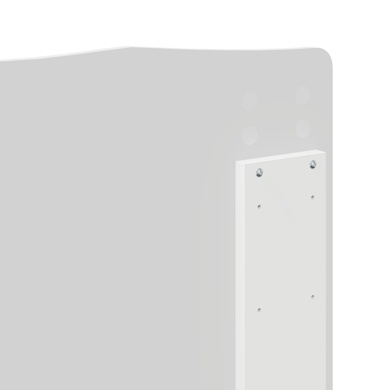 vidaXL Testiera Bianco Legno Multistrato, Testiera Letto Moderna, Design Retangolare, Mobili Minimalisti, Decorazione Resistente per Camera da Letto