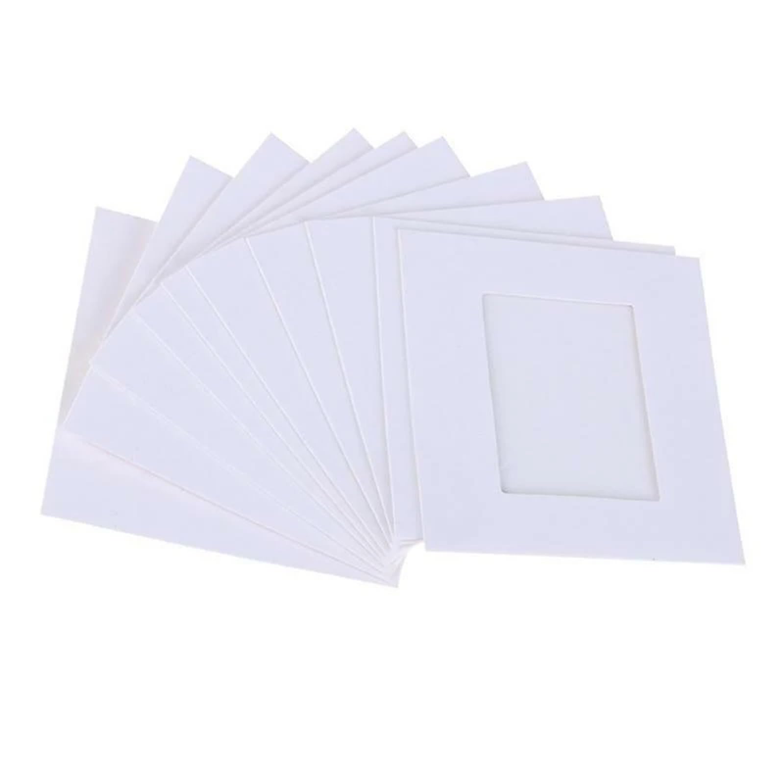 Gwyzax Paper Picture Frames 60 Pcs Photo Frame Paper Picture Decoration For Wedding Graduation Party Booth Props Wall Hanging Photos Frames(White)
