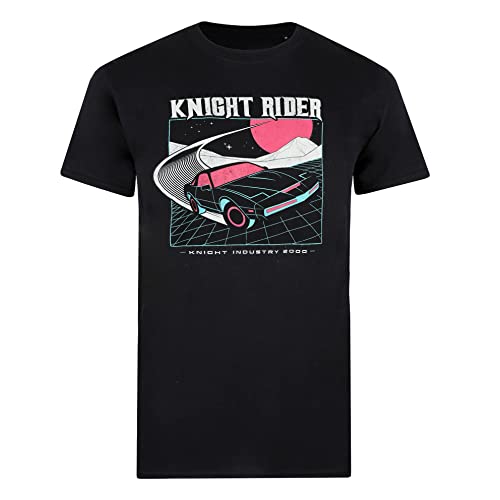 Knight Rider T-Shirt Neon 2003 pour Homme, Noir, Taille...