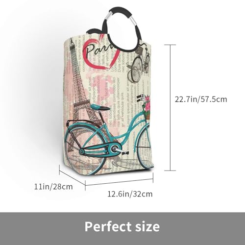 Sac à linge pliable finis les paniers mous grand sac rigide Tour Eiffel