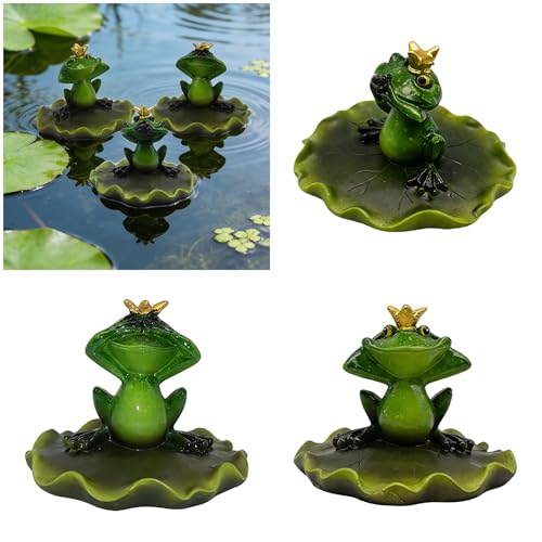 Sculpture de grenouille flottante pour décorer l'extérieur