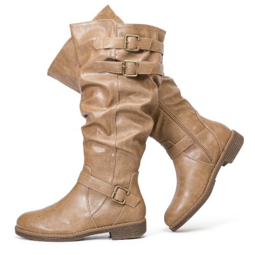 Image of Luoika Women's Extra Wide Calf Knee-High Boots