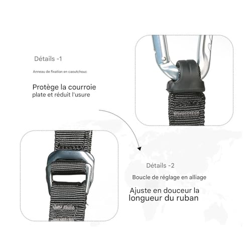 Harnais d'escalade ajustable pour le camping et l'alpinisme