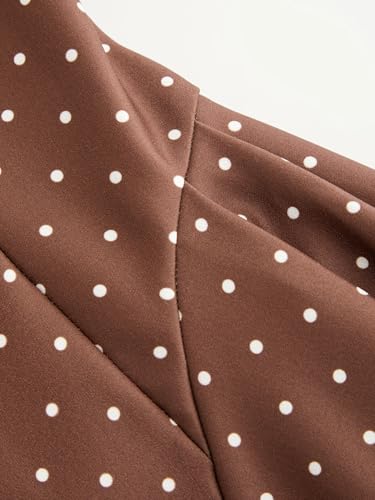 Image of CIDER Womens Polka Dot Going Out Dress Cute Summer Date Night Square Neck Sleeveless Mini Dress