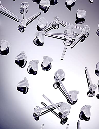 Jenxnjsjo Clear Earrings Clear Earrings For Sports Clear Earrings For Work Invisible Earrings Clear Stud Earrings Earring Retainers Clear Plastic Earrings For Sports Clear Earring Studs Clear Earring #TOP1