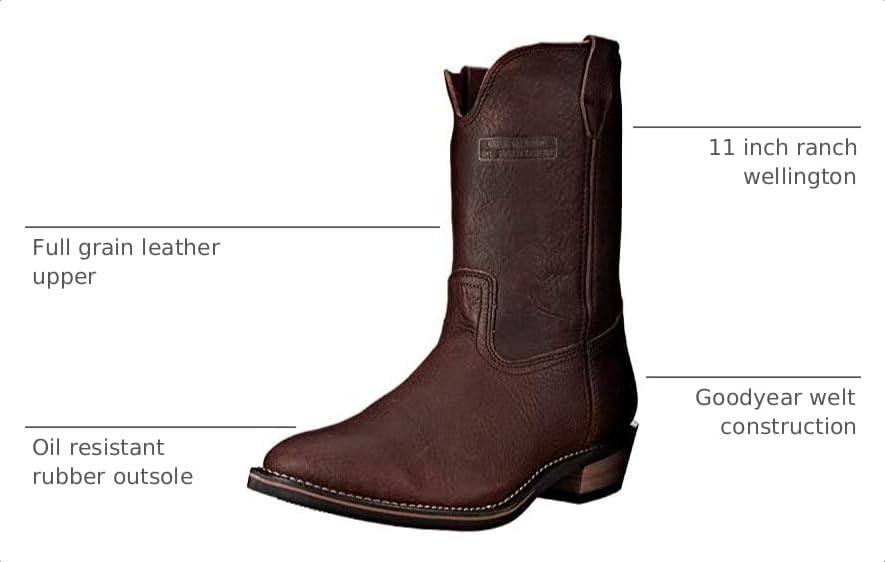 Image of Men's 12 inch Ranch Wellington - 1552