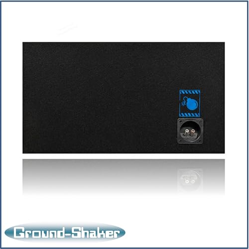 Image of 30HZ Reinforced Competition Single Ported Sub Box Sub Woofer Enclosure Speaker Box Car Audio Subwoofer Ground Shaker Box Ground-Shaker (Blue Caution, 12 inch)