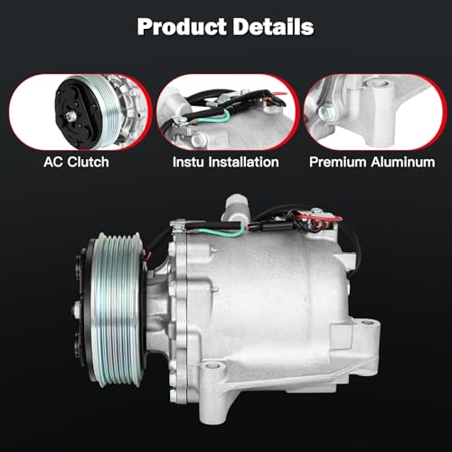 Image of Air Conditioning Compressor for Honda Civic for Acura ILX 1.8L 2.0L 12-2015