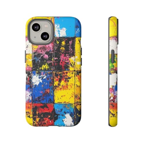 Coque iPhone 14 rigide mate jaune jaune contre traces et rayures