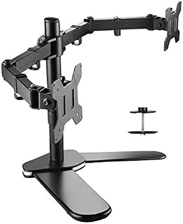 Suptek Dual Monitor Arms, 2 Monitor Stand for 13-27 inch Dual Screen Monitor, PC Monitor & Projector Stand - Double Monitor Arm Desk Mount ML6442