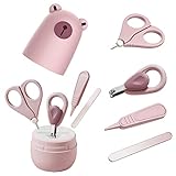Baby Nagelpflegeset Neugeborene,Baby Nagelknipser Safety,Nasenpinzette Baby,Baby Maniküre Set Junge,Nagelknipser Neugeborene Set,Baby Nagelknipser Set (D)