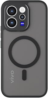 MOBILE MART Back Case Cover Compatible for Vivo V70 5G, Transparent Smoke Coloured Case with Mag-Safe Wireless Charging, P... Price In India