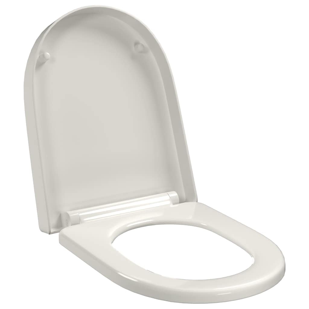 GRIFEMA Copriwater Universali, Tavoletta WC Quadrata con Funzione di Sgancio Rapido, Sedile WC Urea-Formaldeide Materiale Antibatterico, Facile da Pulire, 46.1 * 5.3 * 35.1cm, Bianco
