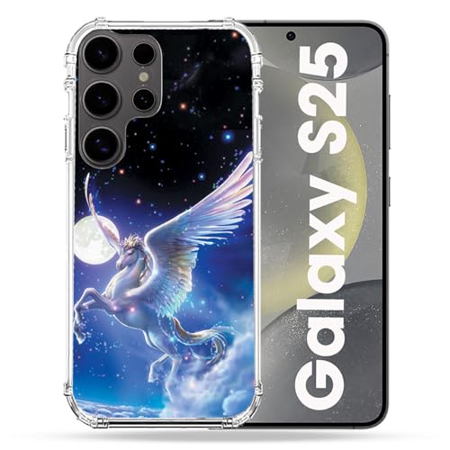 Coque Samsung S25 antichoc Licorne Céleste Cokitec contre les chutes