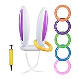 juego interactivo: toda la familia moja en juego de pascua para aumentar sentimiento, si conejo hinchable perdiste aire despues de unos días lo que es muy normal.