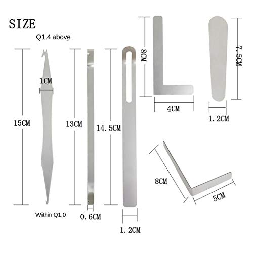 Saxophone Repair Care Kit Included Sax Needle Spring Hook, Key Cover Tool, Sound Hole Tool and Sax Trimming Tools Set for Clarinet, Flute instruments - Thumbnail 7