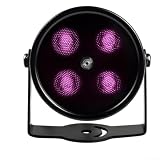 Spelonify 4-Array Infrarot-LED-Beleuchtung, CCTV, 850 nm Array-Licht mit automatischer Abschaltung, wasserdichter Sicherheitsstrahler für den Außenbereich, Dunkelheitsverstärker bis 40 m (60 Grad)