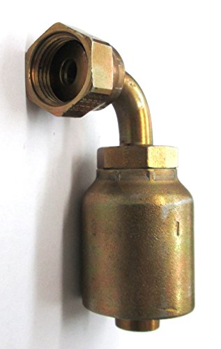 HF 1J943-06-08 - Parker 1J943-6-8 Fitting 1/2'' Hose X 3/8'' Female Seal-Lok - Swivel - 90° Elbow - Short Drop (Forseal/O-Ring Face)