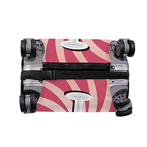 Housse de bagage rose milkshake CHEHONG en polyester élastique - 4