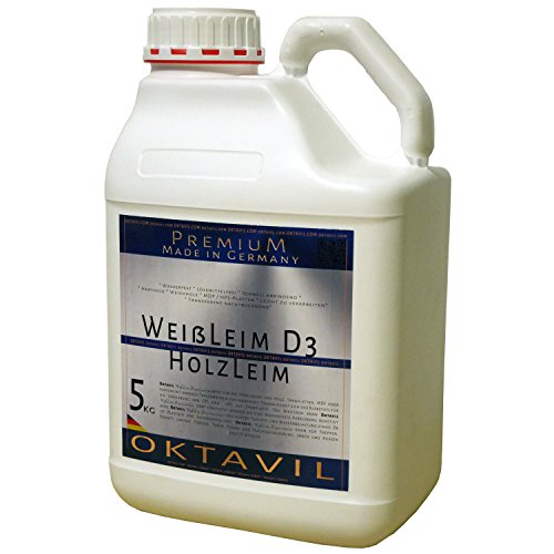 Preisvergleich Produktbild Oktavil Weißleim D3 Leim Dispersionsleim Holzleim Wasserfest 5 kg Kanister