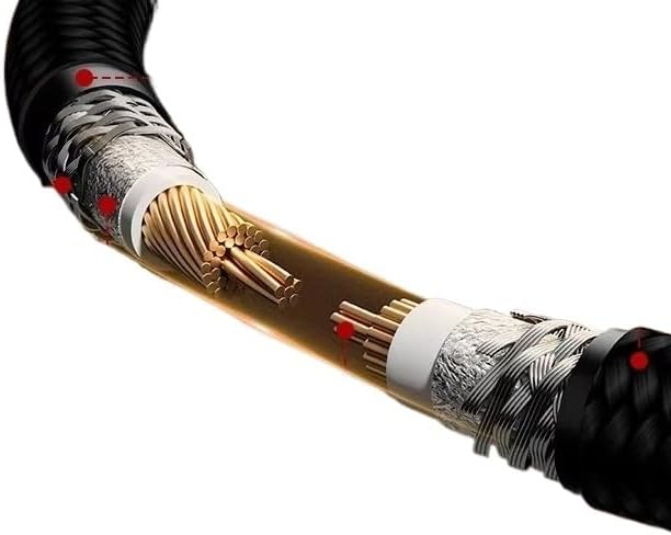 Digital Audio Coaxial Cable 75Ω high end R/CA to R/CA Male Stereo HiFi Subwoofer Cable(0.5m)