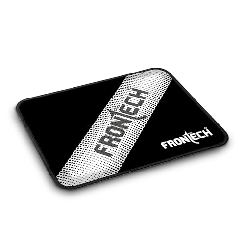 Image of FRONTECH Gaming Mouse Pad | Water Resistant | Anti-Slip Base | Stitched Edges | 232mm x 182mm x 2mm | Red /Black (MSP-0062 Grey)