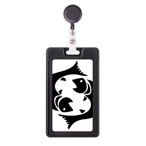Porte-badge rétractable Poissons de qualité supérieure zodiaque