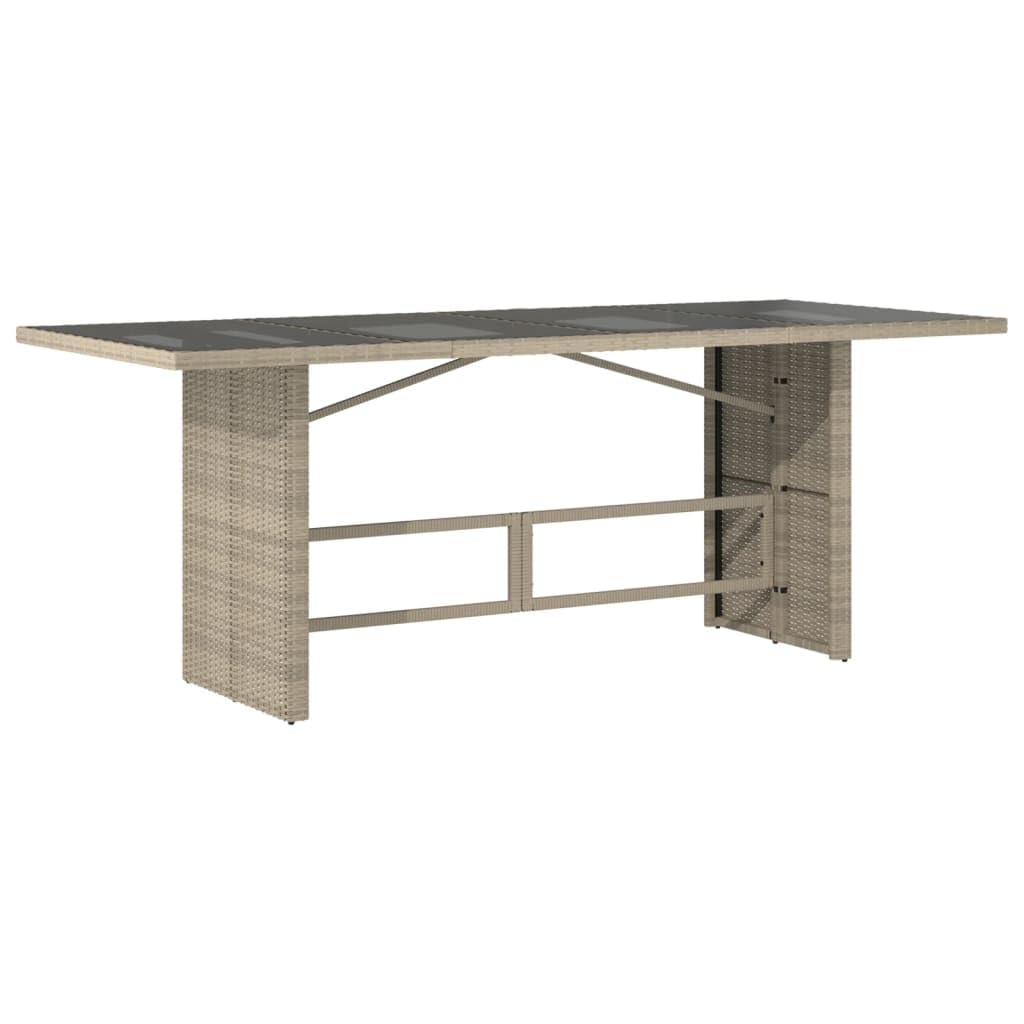 Juego de muebles de jardín de 9 piezas con cojines gris claro de polirratán, mesa con 8 sillas, muebles de balcón, muebles de terraza, jardín, balcón -K